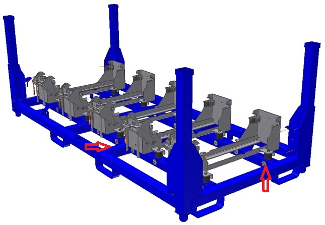 K64 Cylindrical Mounts for Engine Saddle Application